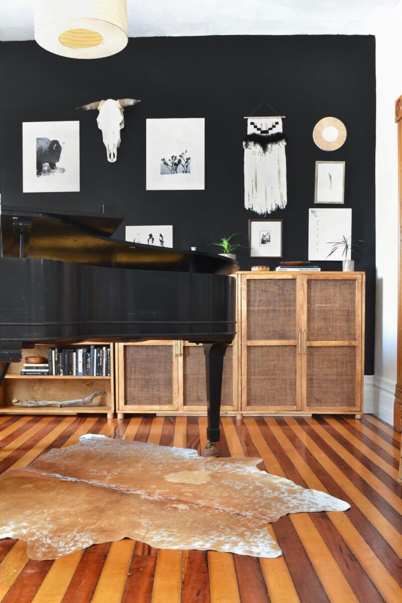 Jenn Fabian / 5 x 5 radio weaved stained