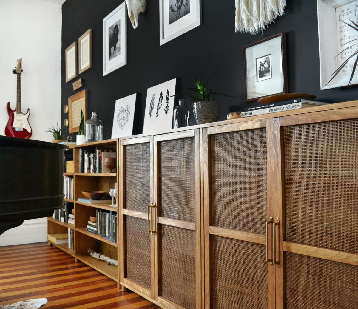 Jenn Fabian / 5 x 5 radio weave stained