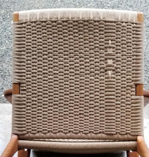 Brian Milne / chair detail back, laced danish cord