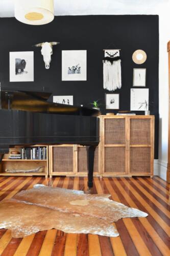 Jenn Fabian / 5 x 5 radio weaved stained