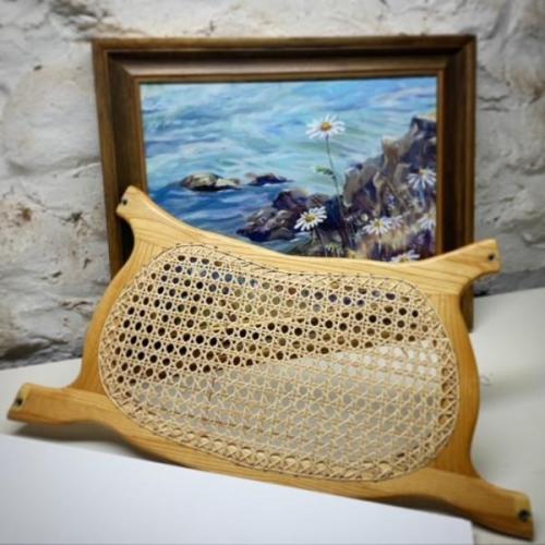 Katherine Mathewson  Hand Caned Canoe seat