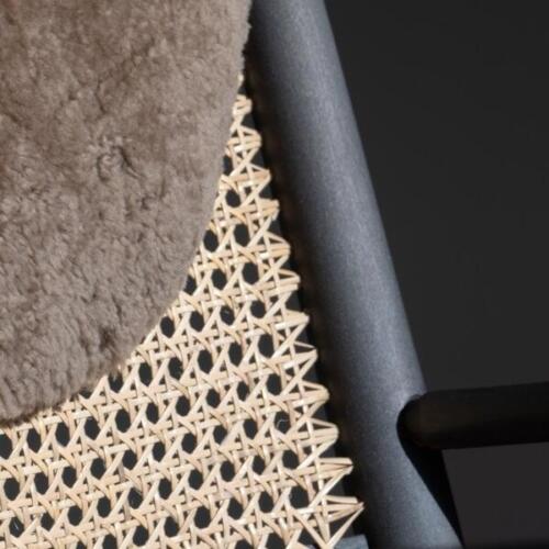 close up hand caned rocker